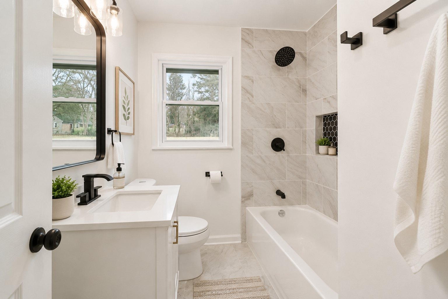 Hall bath